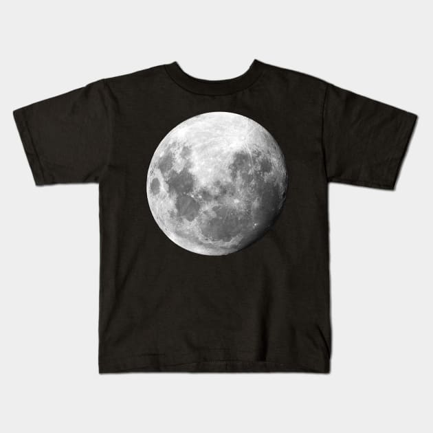 Full Moon La Luna Witchy Gothic Dark Art Kids T-Shirt by LunaElizabeth